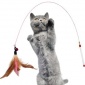 猫玩具逗猫棒长短款逗猫棒逗猫玩具长毛羽毛杆铃铛训棒一件代发
